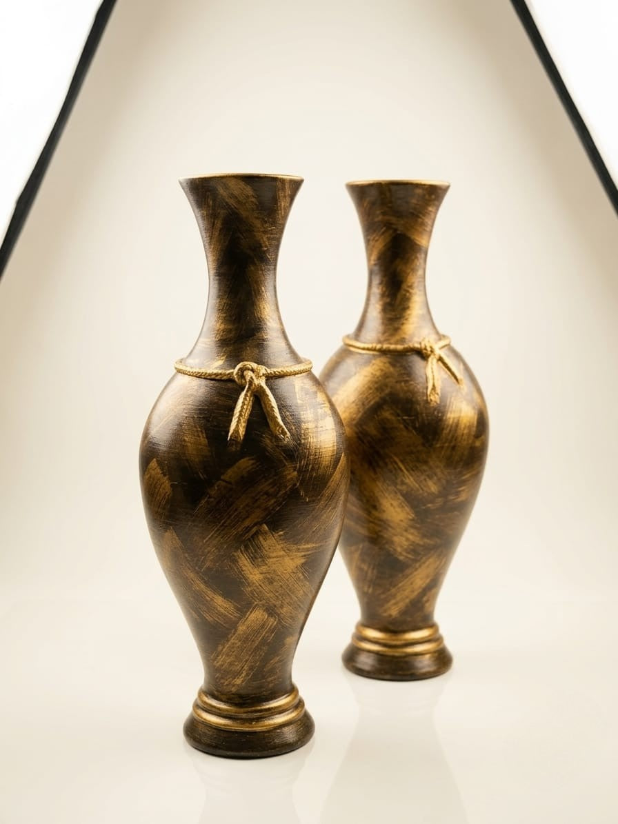 jarron-decorativo-texturizado-negro-dorado-vimarq-com-el-salvador2