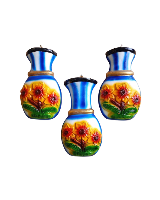 jarrones-barro-decorativos-azules-girasoles-vimarq.com-El-Salvador