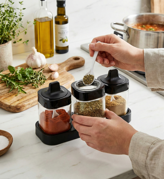 juego-especieros-vidrio-base-negra-vimarq.com-El-Salvador