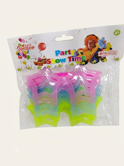 lentes-de-fiesta-neon-forma-de-estrella-colores-surtidos - vimarq.com