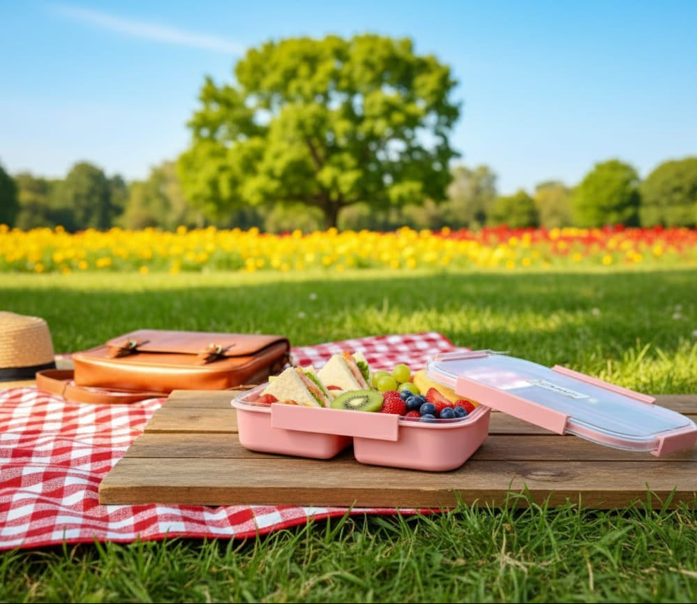 lonchera-bento-rosa-3-divisiones-con-cuchara-vimarq.com | El Salvador3