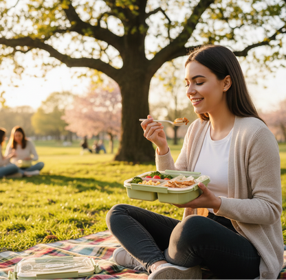 lonchera-bento-verde-3-divisiones-gobbler-vimarq.com | El Salvador