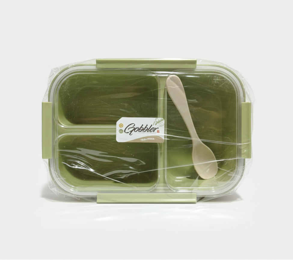 lonchera-bento-verde-3-divisiones-gobbler-vimarq.com | El Salvador2