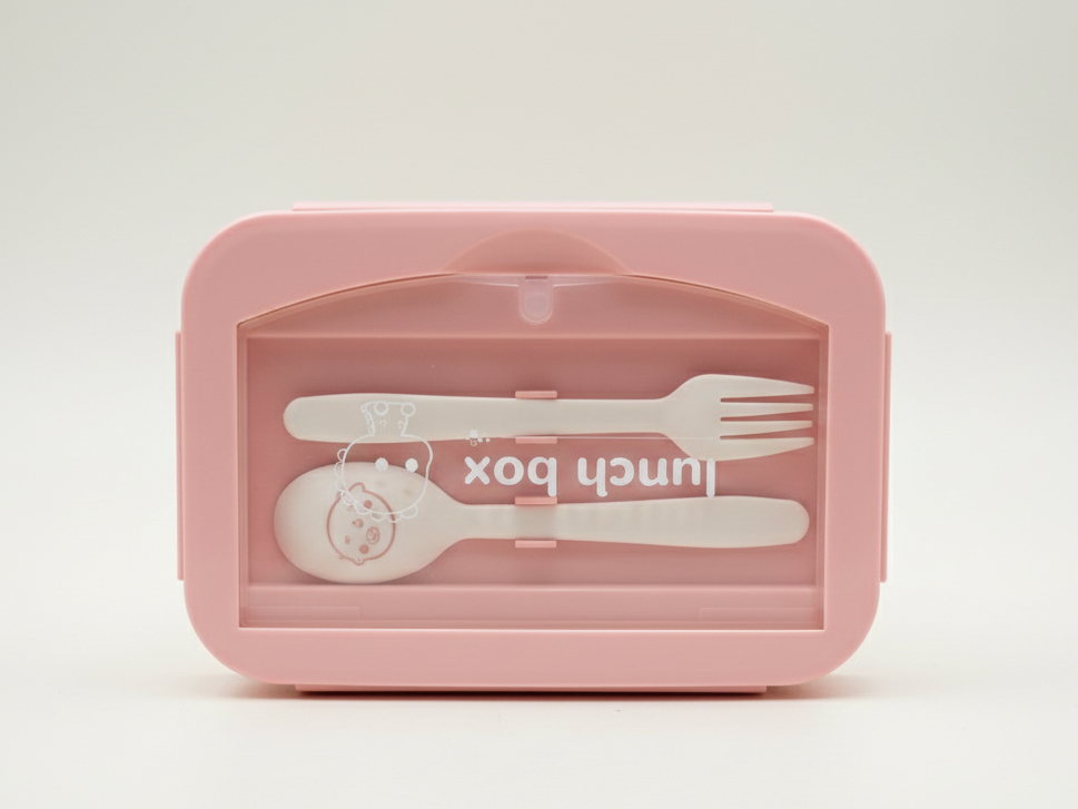 lonchera-rosa-con-cubiertos-vista-superior-vimarq.com | El Salvador2