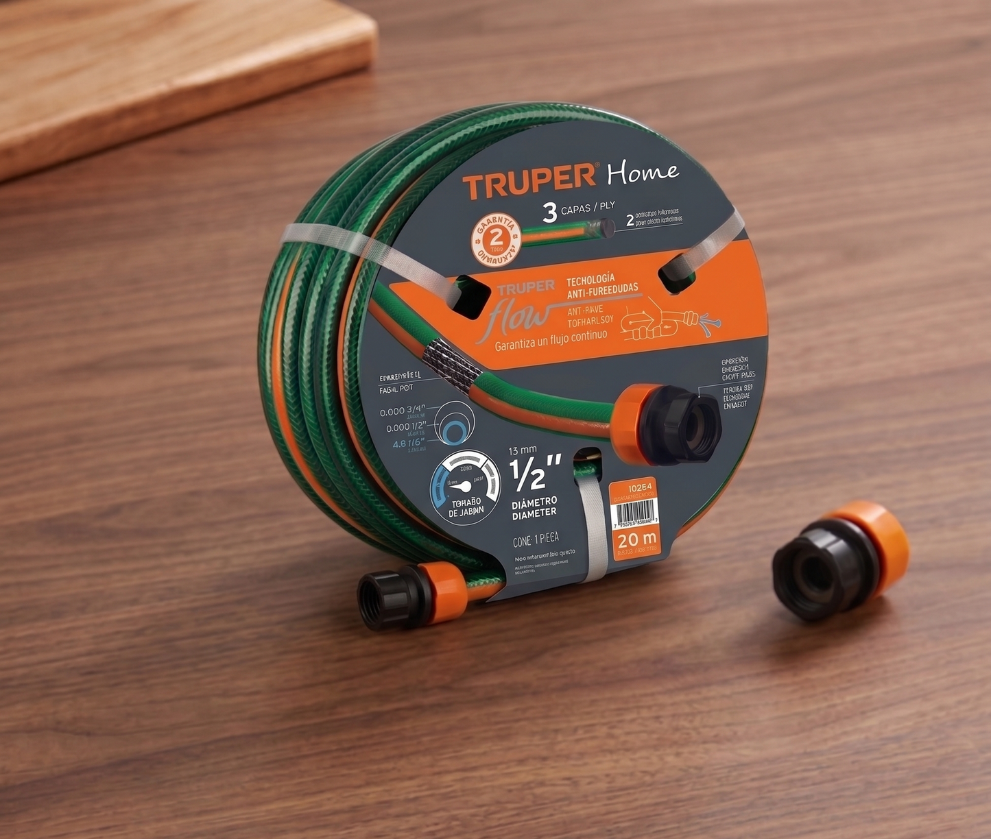 manguera-truper-home-verde-con-conectores-ergonomicos-vimarq.com | El Salvador