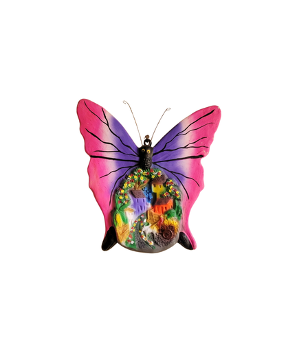 mariposa-barro-decorativa-rosa-morada-paisaje-vimarq.com-El-Salvador