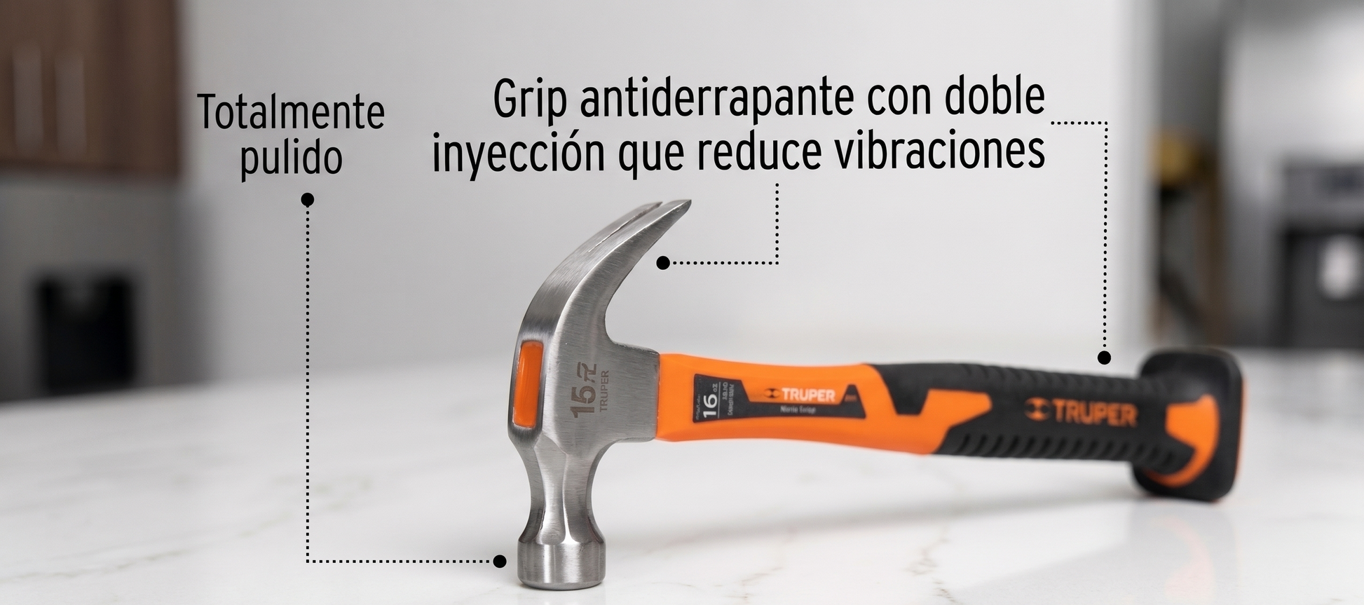 martillo-truper-16oz-mango-fibra-vidrio-antivibracion - vimarq.com | El Salvador2