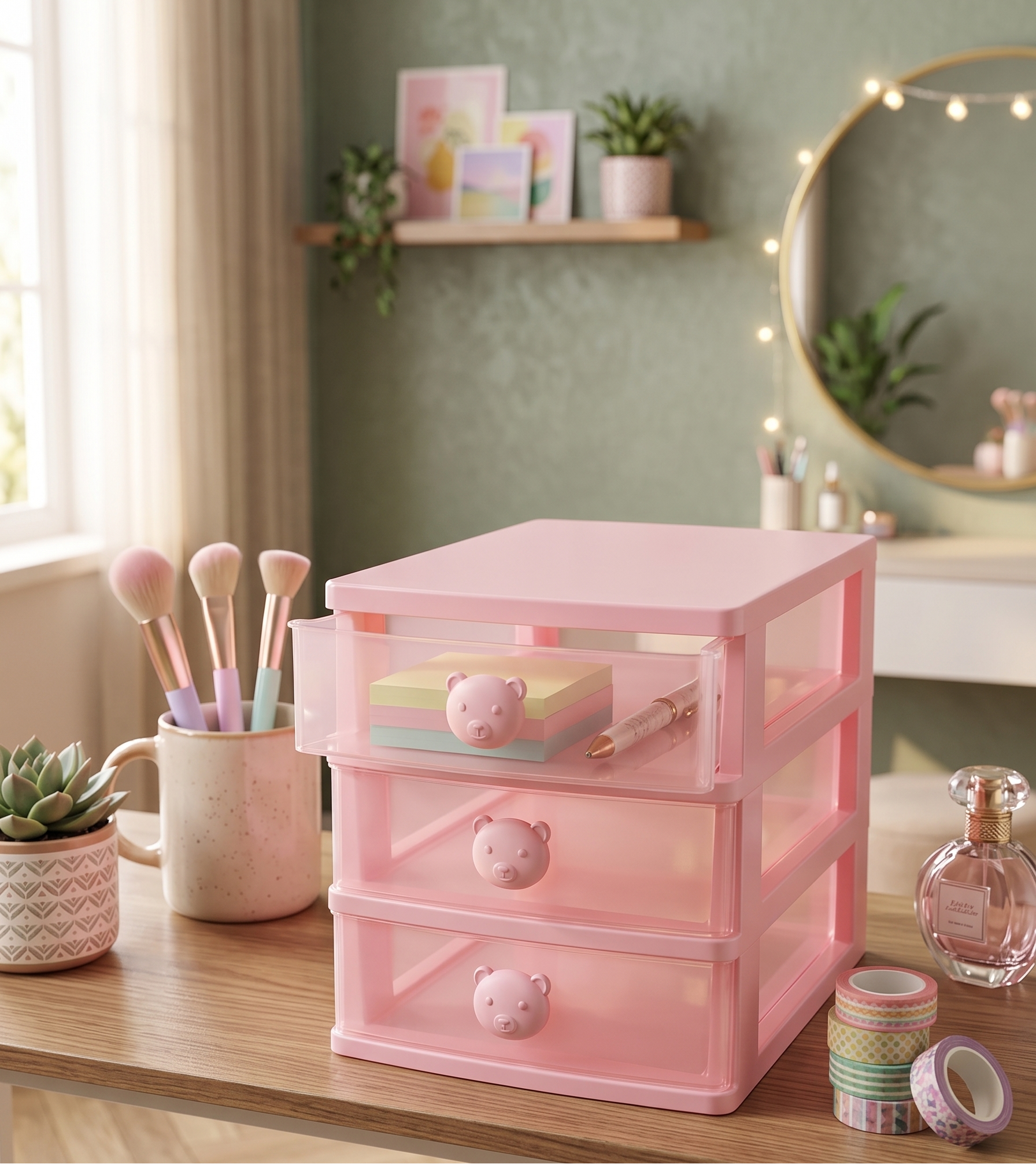 mini-organizador-escritorio-3-cajones-oso-rosa-vimarq.com-el-salvador