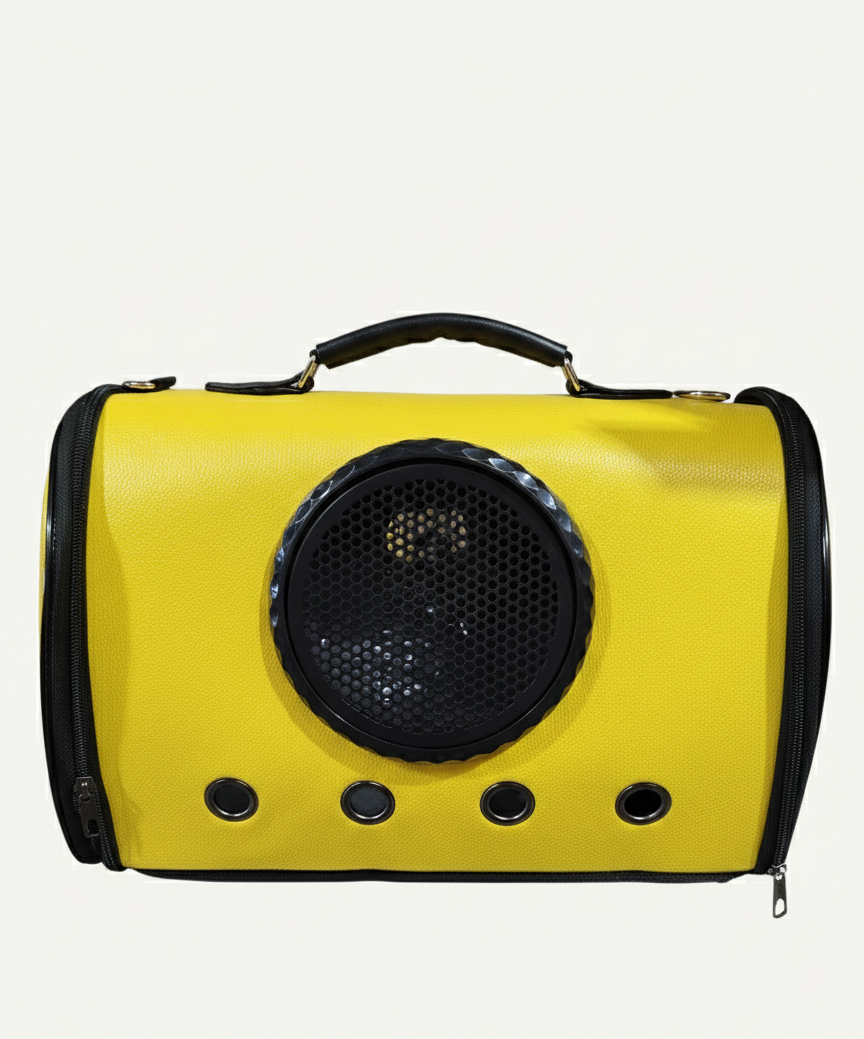 mochila-transporte-mascota-lujo-amarilla-vimarq.com | El Salvador