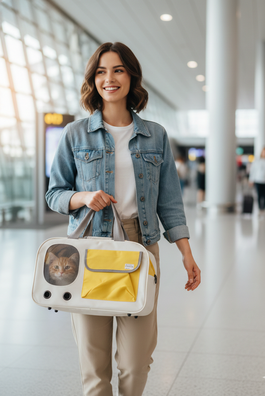 mochila-transporte-perro-blanco-amarillo-vimarq.com | El Salvador