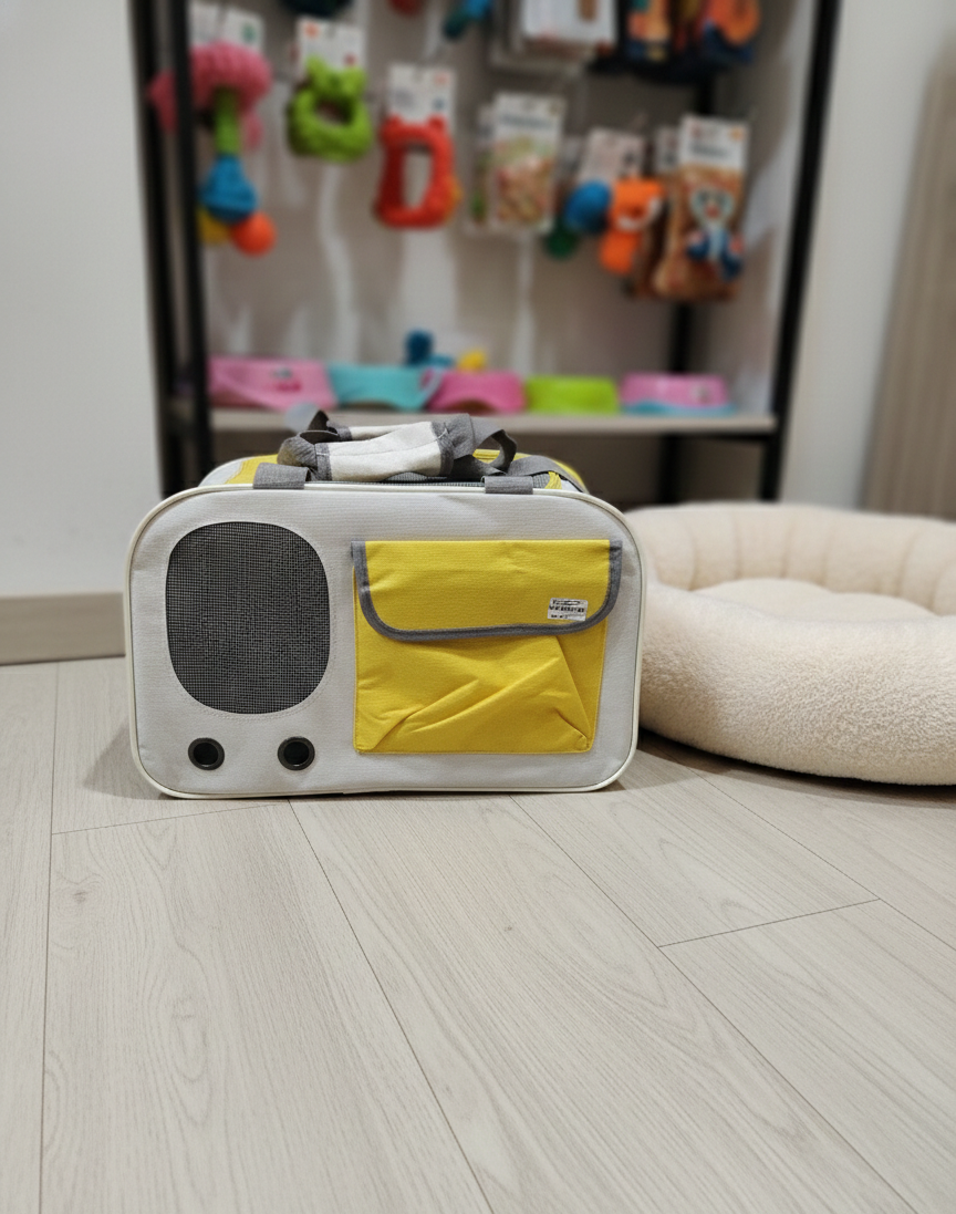 mochila-transporte-perro-blanco-amarillo-vimarq.com | El Salvador