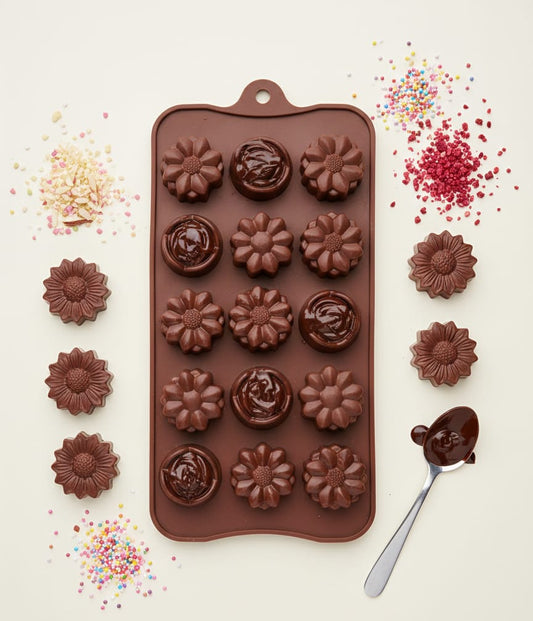 molde-silicona-girasol-chocolate-reposteria-vimarq.com | El Salvador