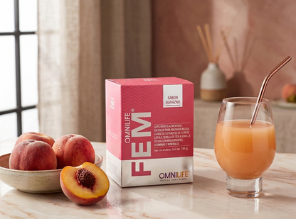 omnilife-fem-sabor-durazno-caja-30-sobres-suplemento - vimarq.com | El Salvador