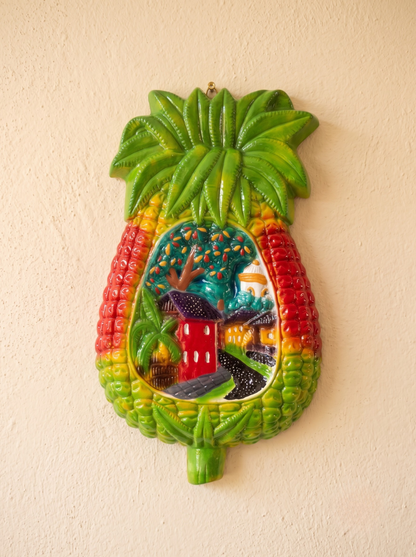 par-guacamayas-barro-decorativas-pared-vimarq.com-El-Salvador