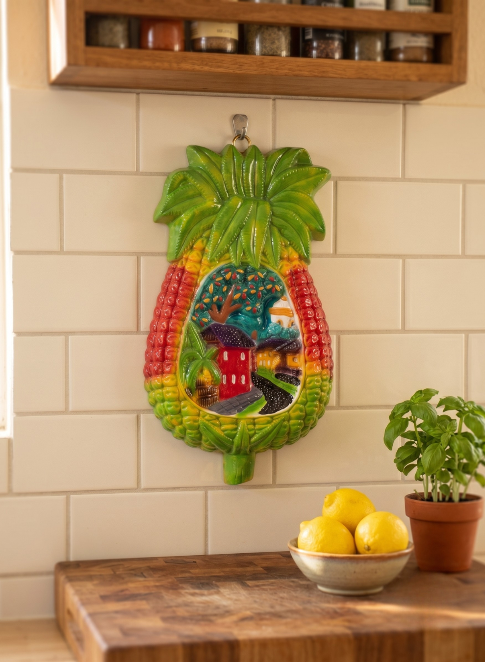 par-guacamayas-barro-decorativas-pared-vimarq.com-El-Salvador