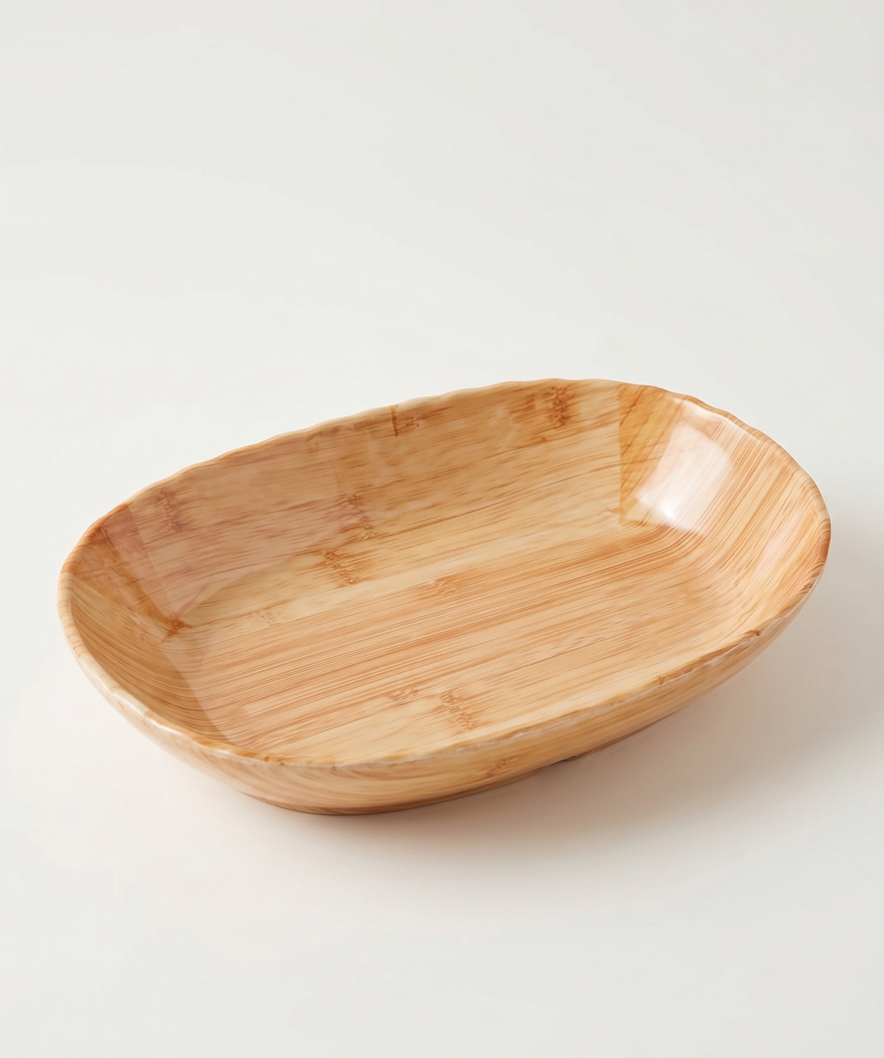 plato-ovalado-melamina-diseño-bambu-26x18cm-vimarq-el-salvador - vimarq.com | El Salvador