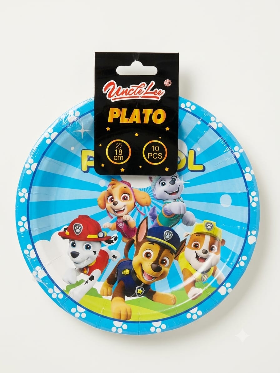 platos-desechables-papel-paw-patrol-18cm-pack-10-unidades - vimarq.com