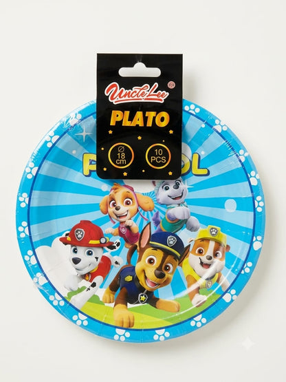 platos-desechables-papel-paw-patrol-18cm-pack-10-unidades - vimarq.com