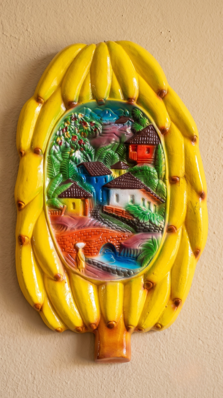 racimo-platanos-barro-decorativo-paisaje-vimarq.com-El-Salvador