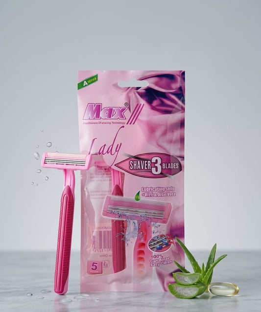 rasuradora-femenina-max-lady-3-hojas-aloe-vimarq.com-el-salvador2