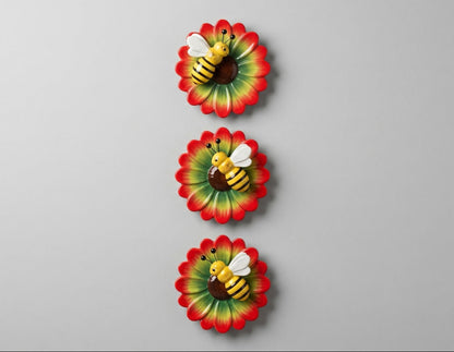 set-3-flores-decorativas-abejas-pared-vimarq-com-el-salvador