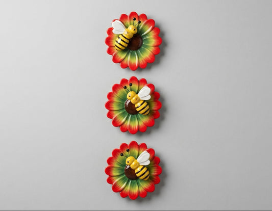 set-3-flores-decorativas-abejas-pared-vimarq-com-el-salvador
