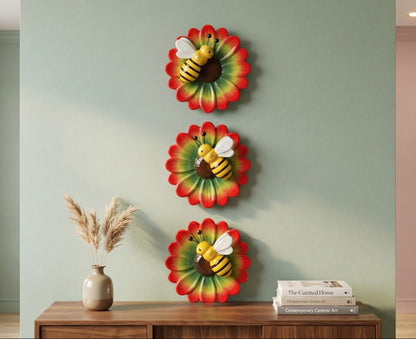 set-3-flores-decorativas-abejas-pared-vimarq-com-el-salvador2