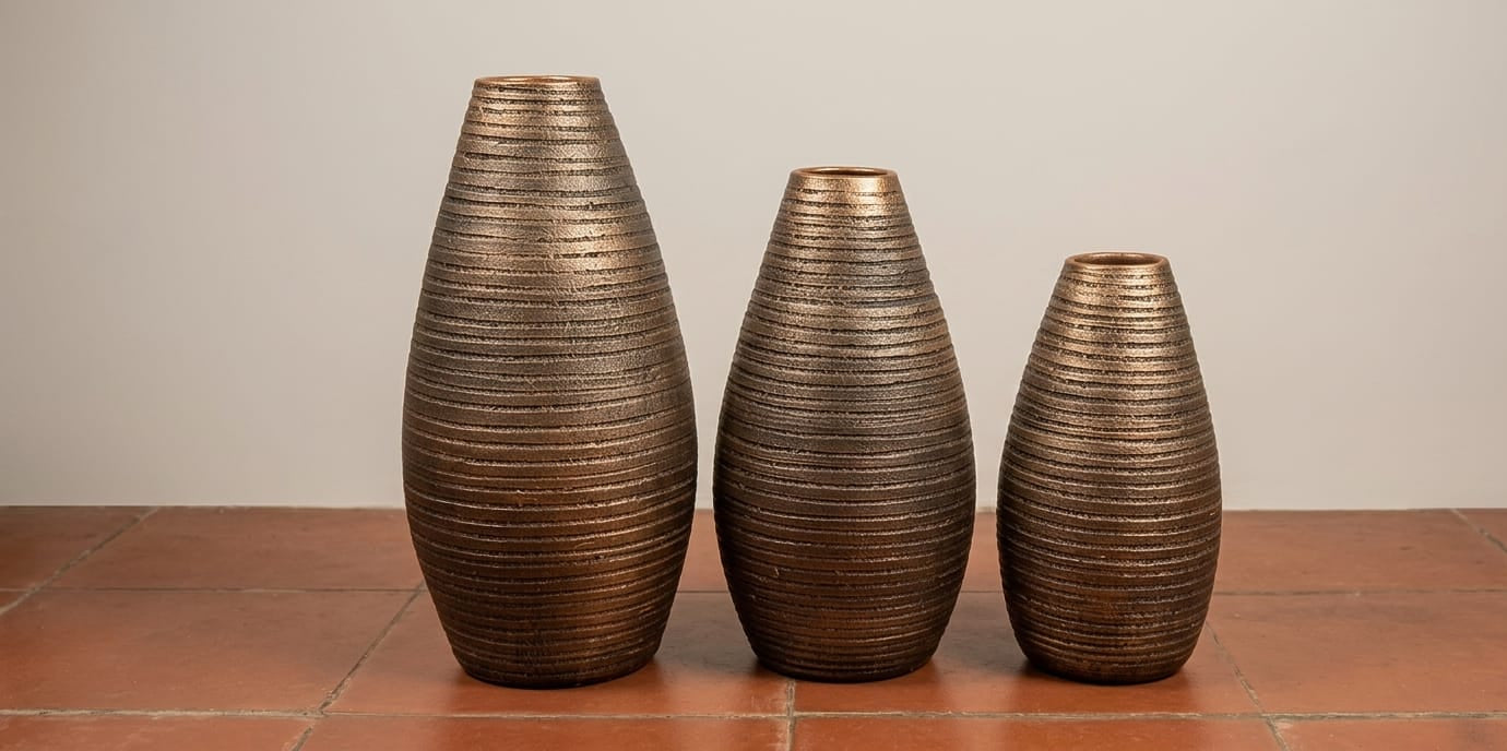 set-3-jarrones-bronce-texturizados-vimarq-com-El-Salvador