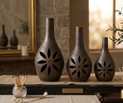 set-3-jarrones-marron-oscuro-calados-vimarq-com-El-Salvador