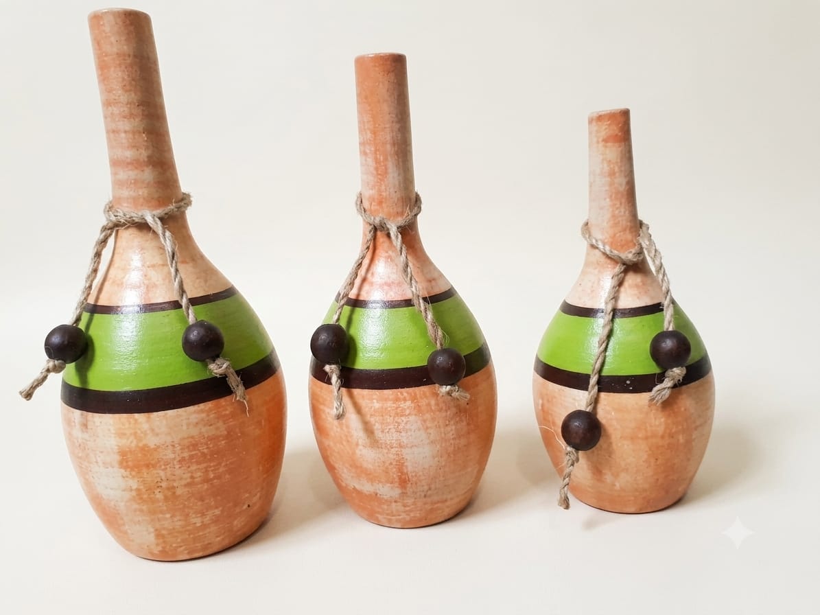 set-3-jarrones-terracota-franja-verde-vimarq-com-El-Salvador
