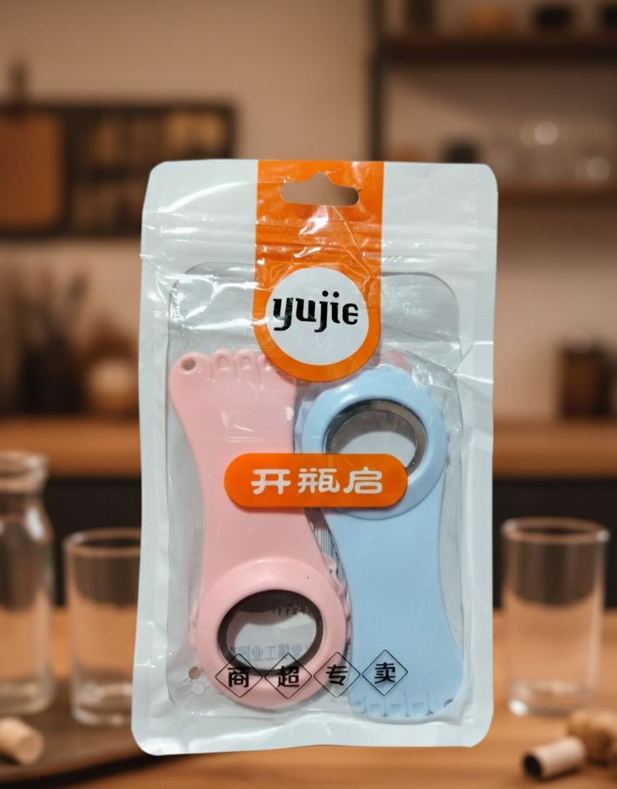 set-abrebotellas-creativo-yujie-diseno-pies-vimarq-com-el-salvado