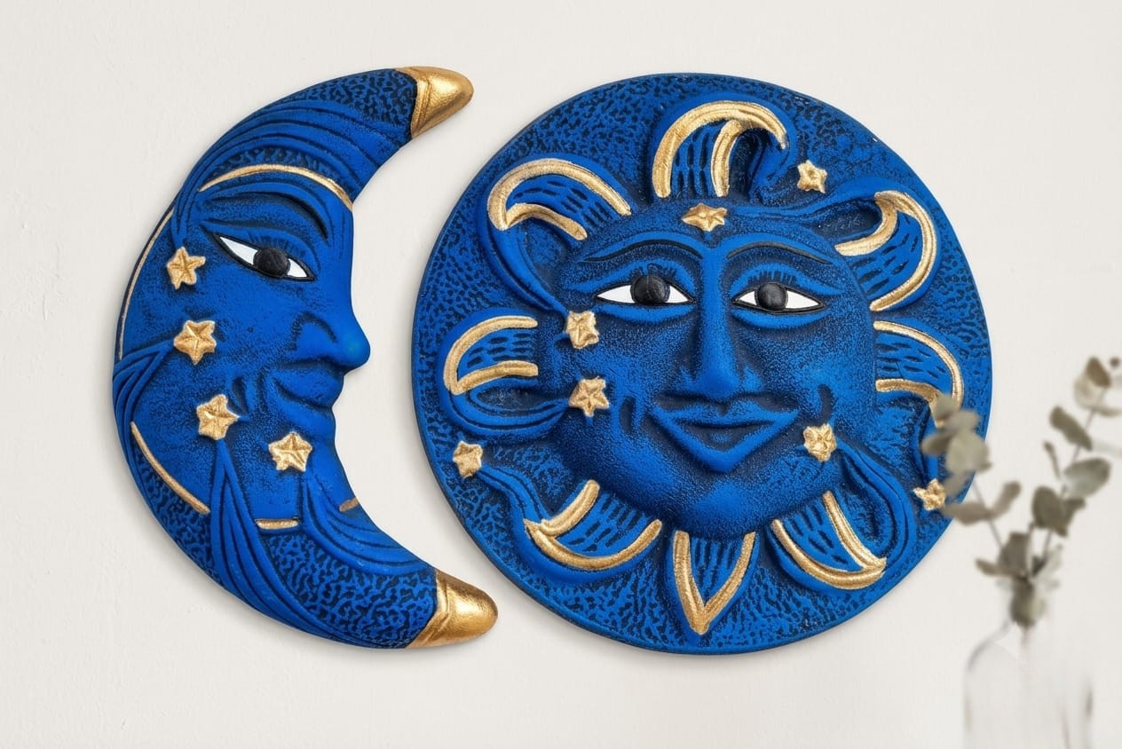 set-adornos-pared-sol-luna-azul-dorado-vimarq-com-el-salvador