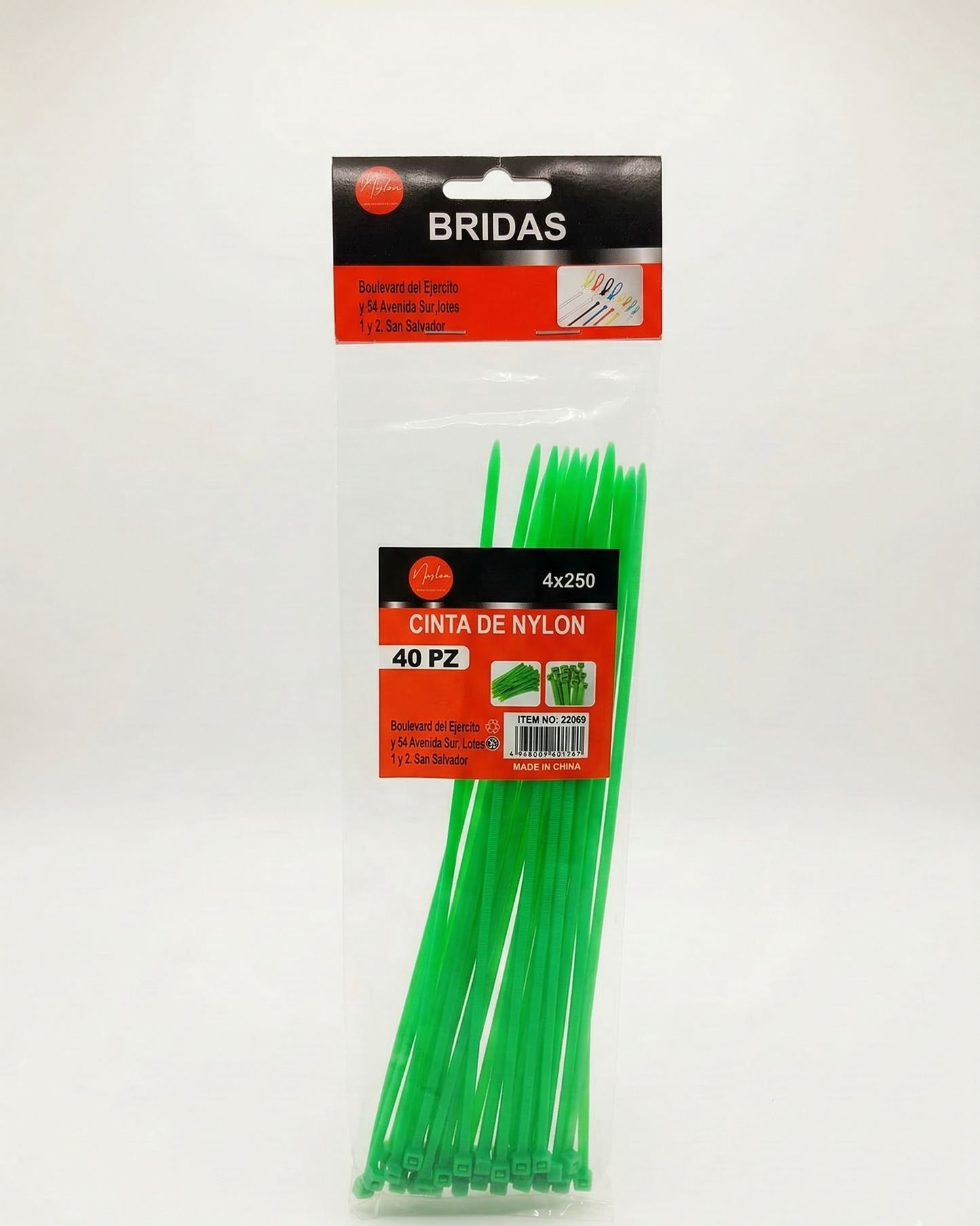 set-cinchas-plasticas-nylon-verdes-4x250mm-40-piezas-vimarq-com-el-salvador