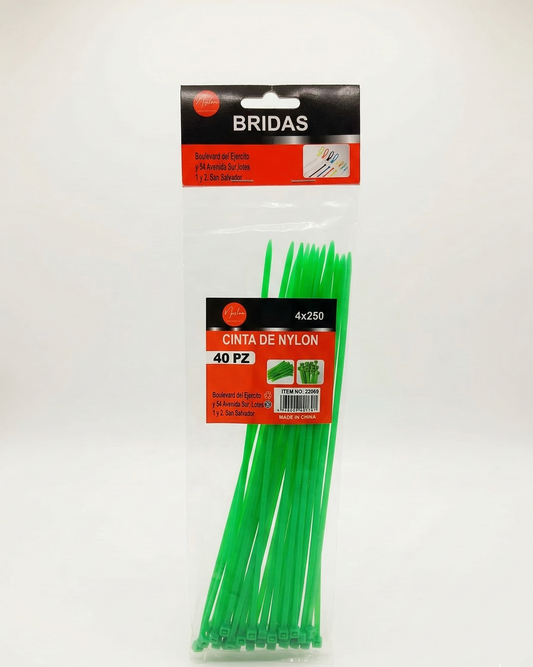 set-cinchas-plasticas-nylon-verdes-4x250mm-40-piezas-vimarq-com-el-salvador