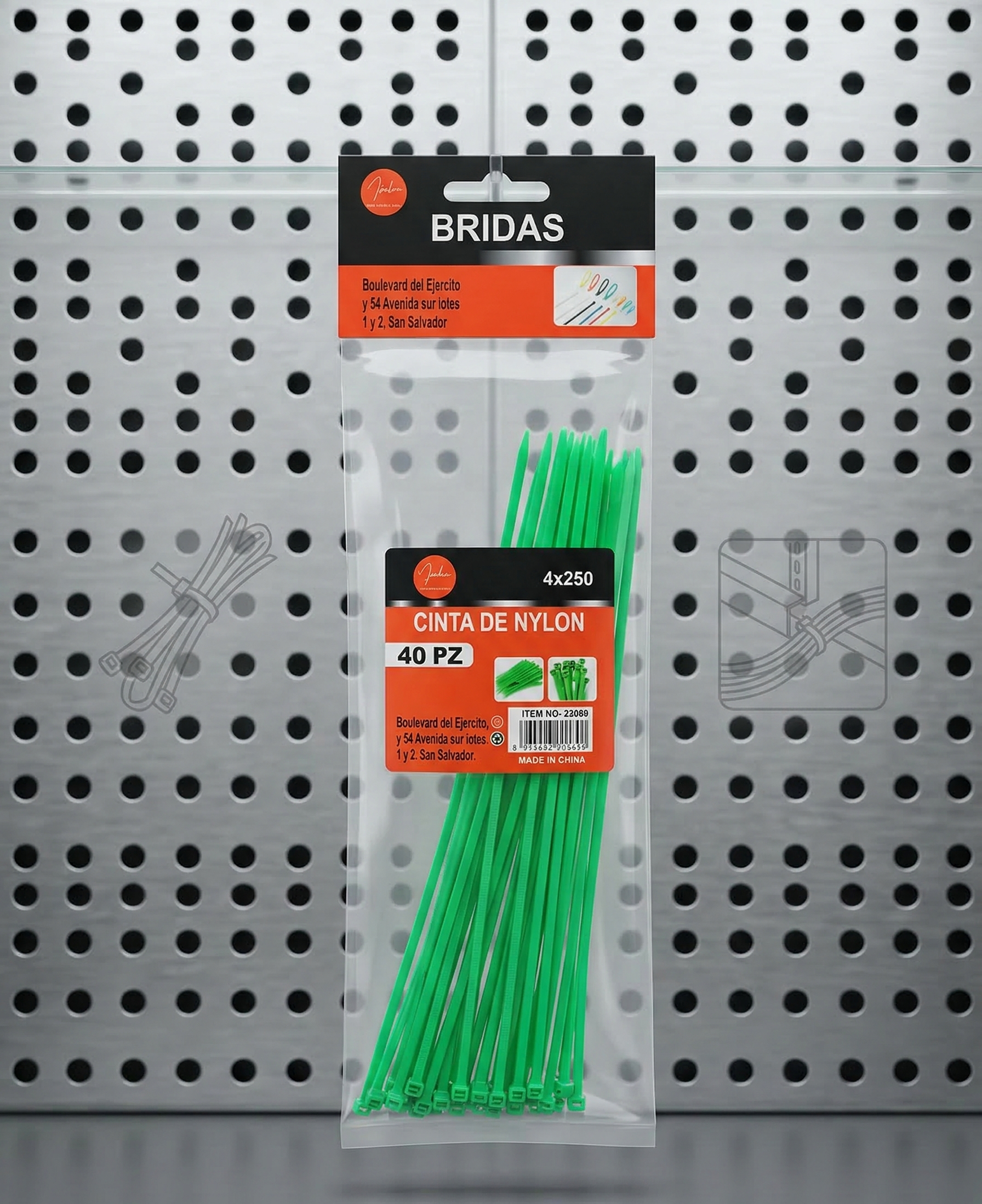 set-cinchas-plasticas-nylon-verdes-4x250mm-40-piezas-vimarq-com-el-salvador