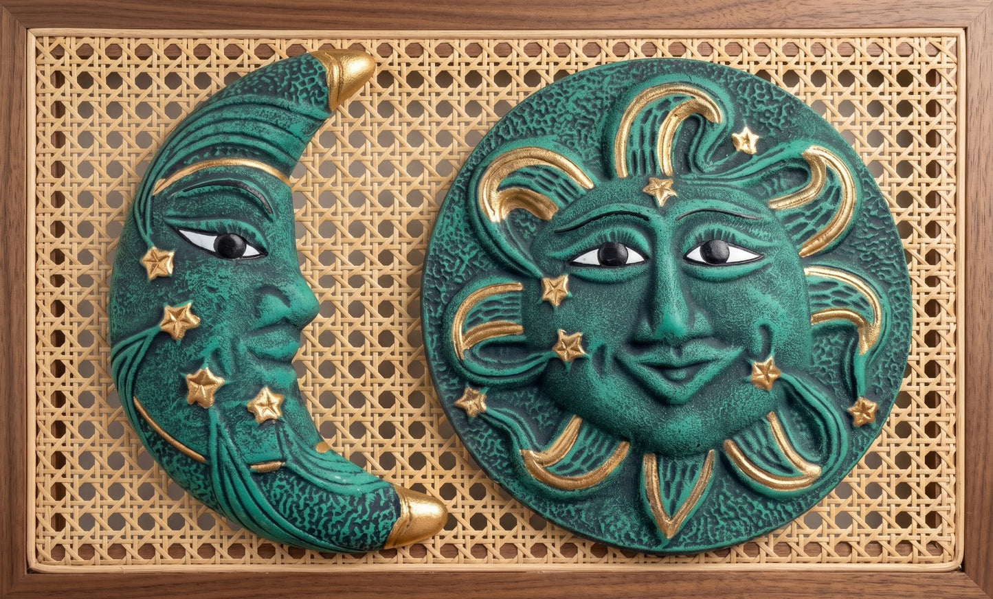 set-decorativo-pared-sol-luna-verde-dorado2