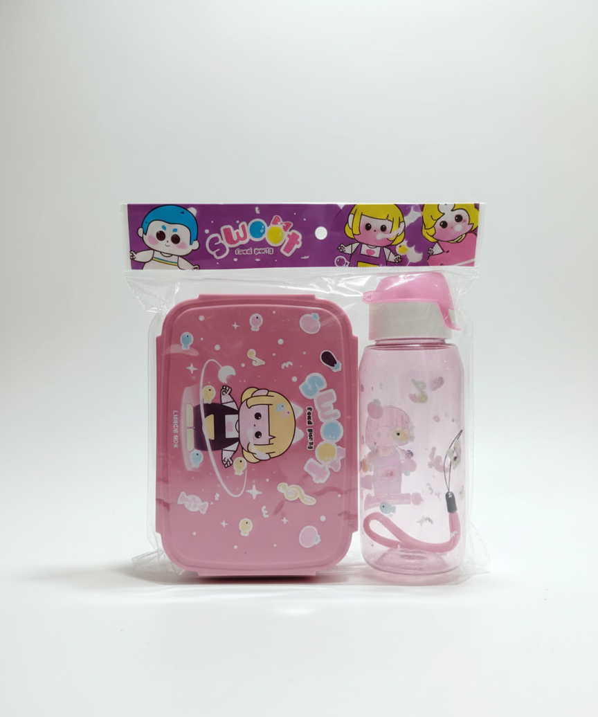 set-lonchera-botella-sweet-party-rosa-vimarq.com | El Salvador2