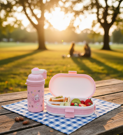 set-lonchera-y-botella-my-melody-rosa-ovalada-vimarq.com | El Salvador