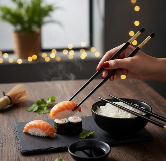 set-palillos-chinos-aleacion-negro-dorado-vimarq-com-el-salvador