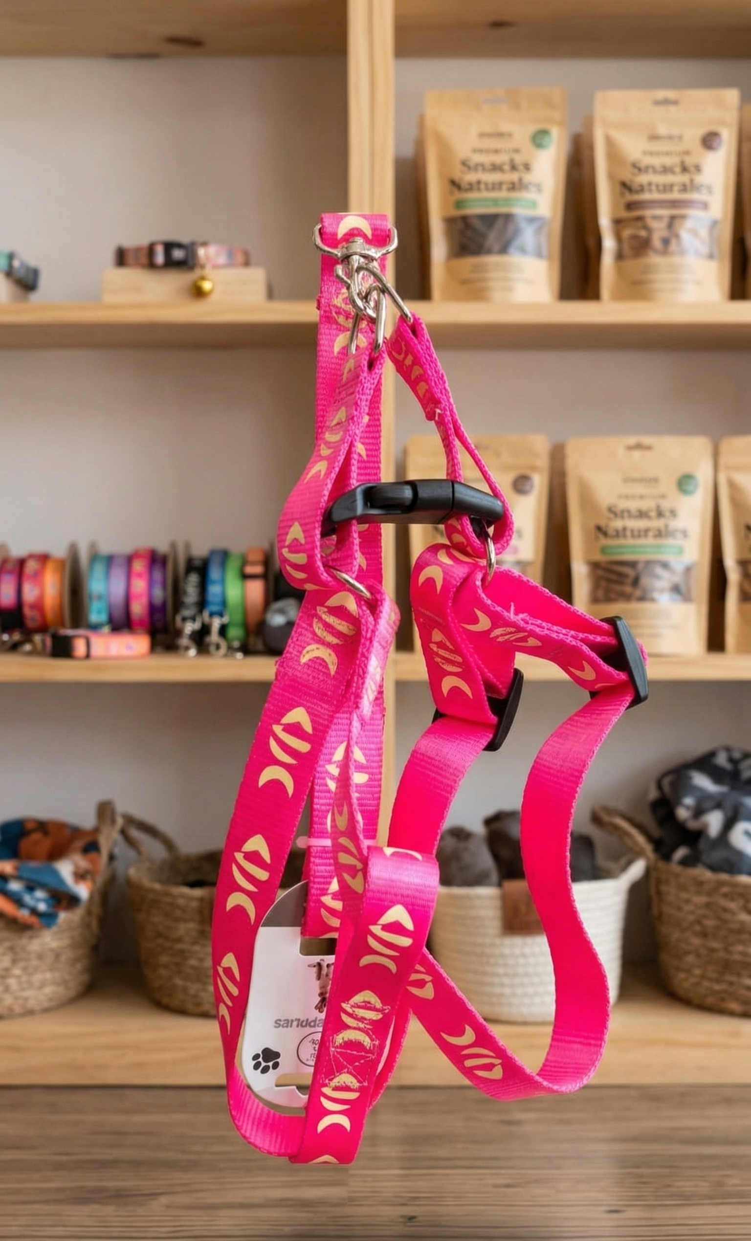 set-pechera-correa-perro-rosa-neon-kmt-style-vimarq.com-el-salvador