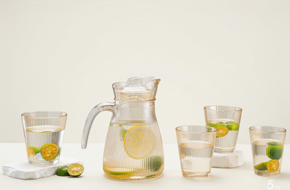 set-pichel-vasos-vidrio-estriado-vimarq-com-el-salvador