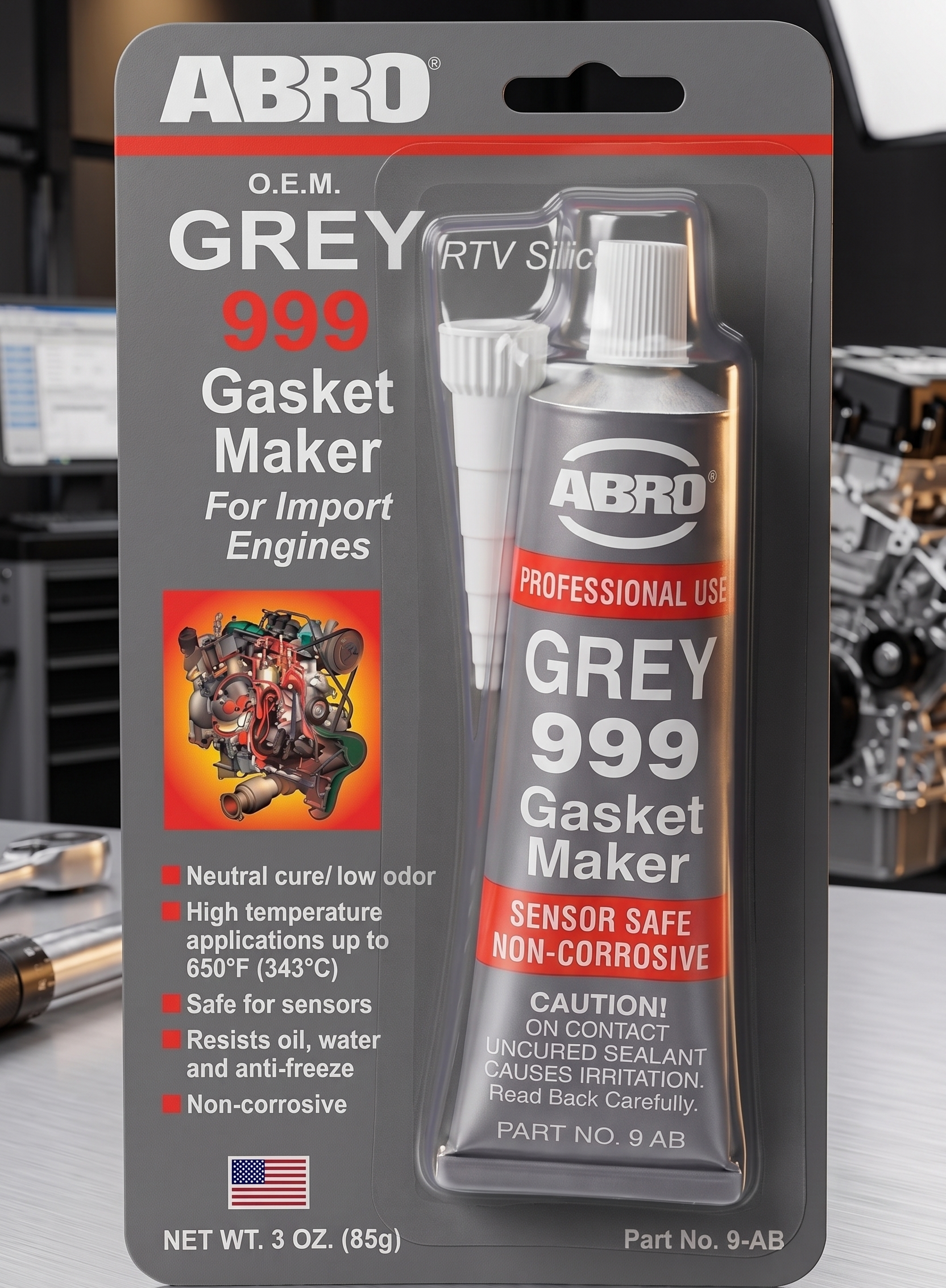 tubo-silicon-gris-abro-999-empaquetaduras-automotriz-85g - vimarq.com | El Salvador3