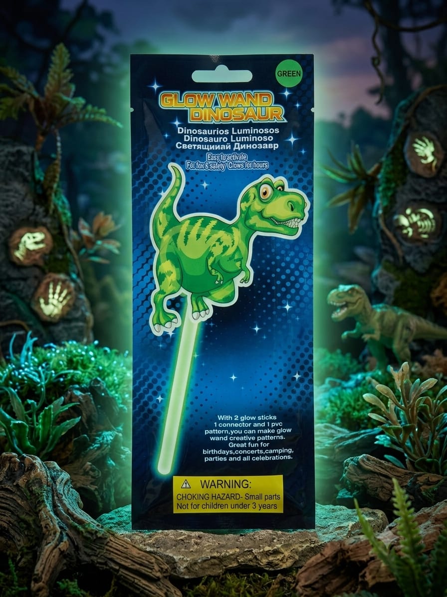 varita-luminosa-dinosaurio-neon-glow-wand-verde - vimarq.com